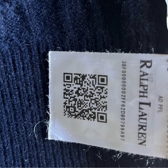 Polo cable-knit cashmere wool crop top new - Picture 5 of 6